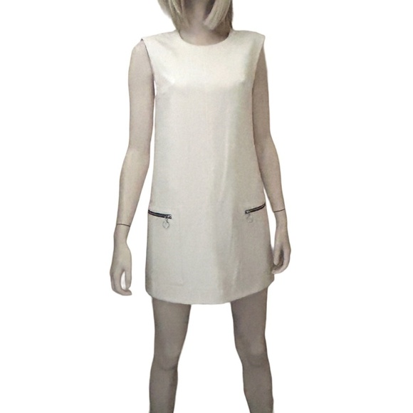 Rachel Roy Shift Dress with Seam Stitching Detail Large zippered pockets S-M - Picture 14 of 16